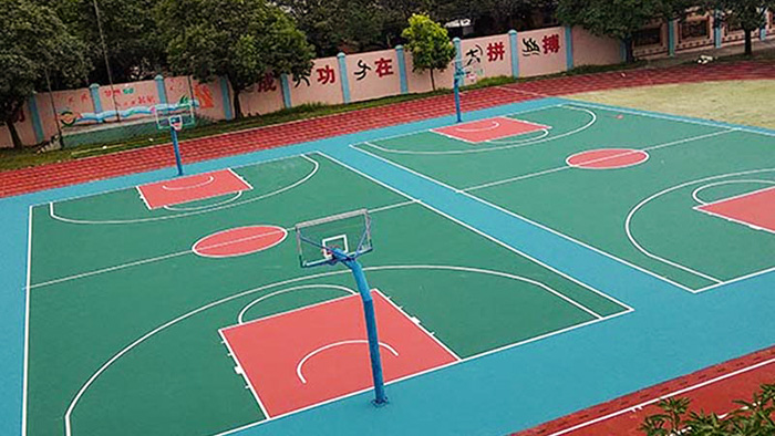彩色籃球場(chǎng)造價(jià)